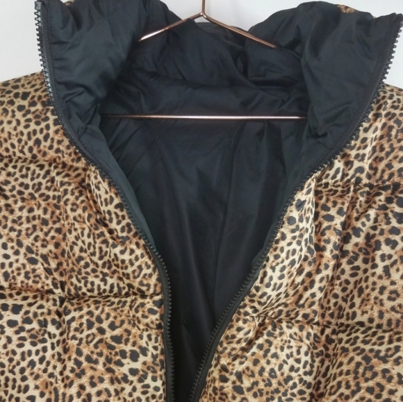 BB Dakota by Steve Madden Reversible  Cool Kitten Puffer Jacket Size XS - Picture 6 of 9